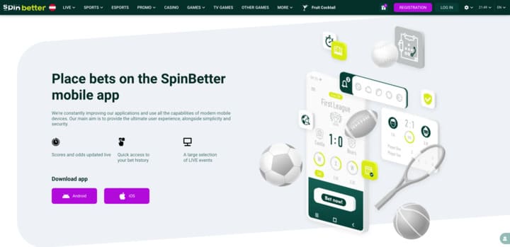 SpinBetter aplicatie
